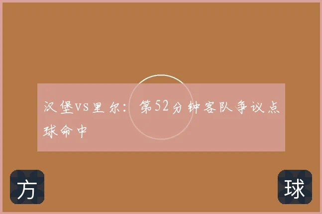 汉堡vs里尔:第52分钟客队争议点球命中